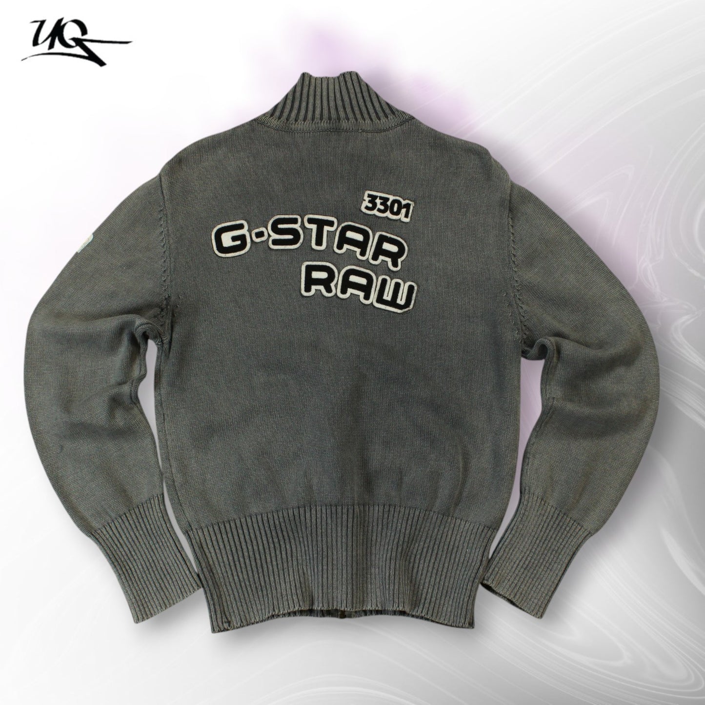 G-Star Raw Strickpullover mit durchgehendem Reißverschluss (Größe XL)