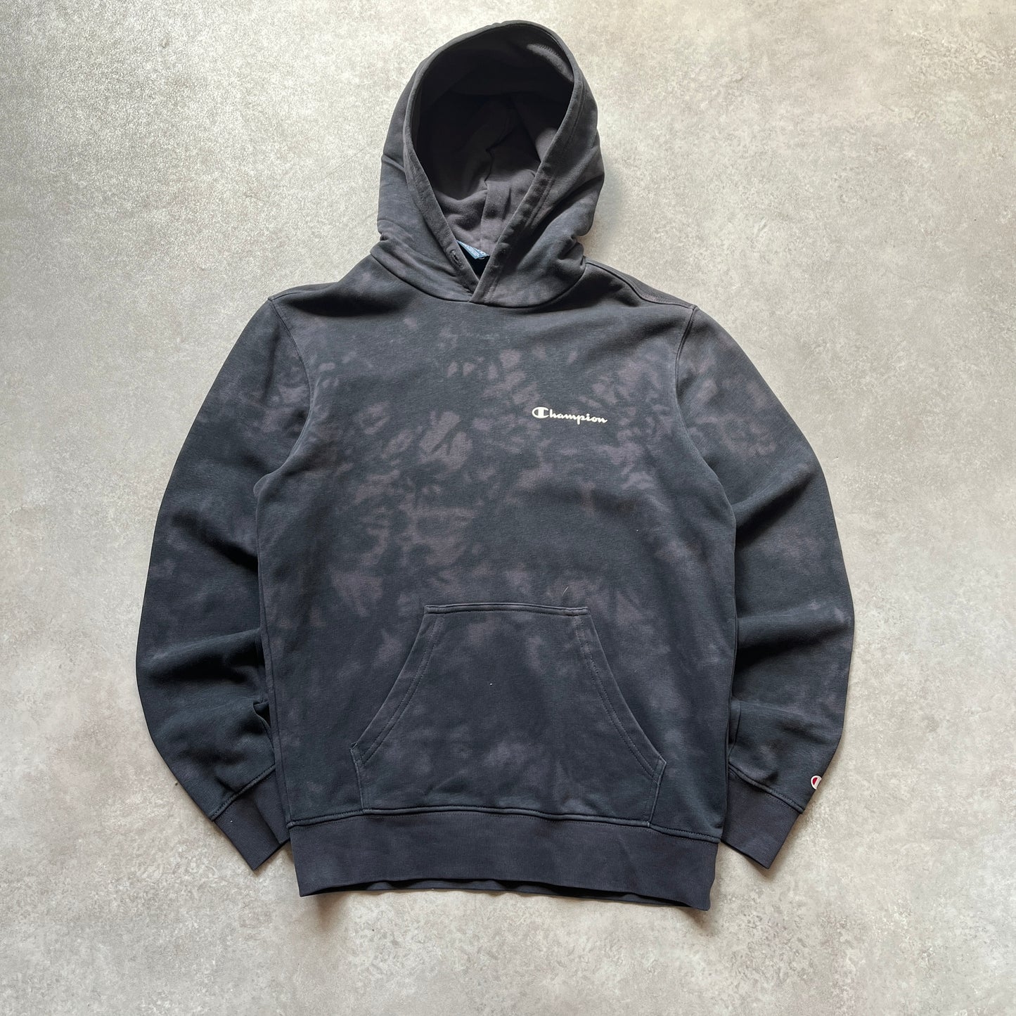 Champion Black Tie Dye Hoodie S