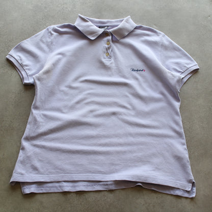 Think Pink Poloshirt mit Stickerei (Damen – M)