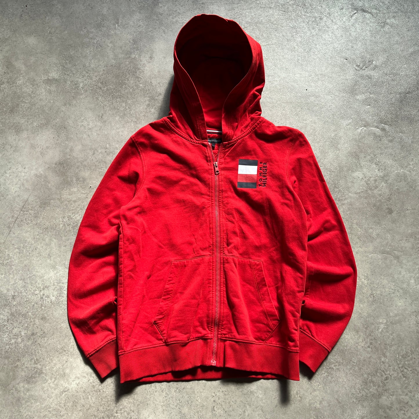 Tommy Hilfiger Red Zip Hoodie 164CM