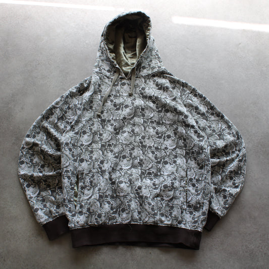 Kapuzenpullover mit Buddha-Totenkopf-Muster (Herren - M)