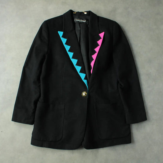 Louis Féraud Vintage Blazer - Black (Woman-XL)