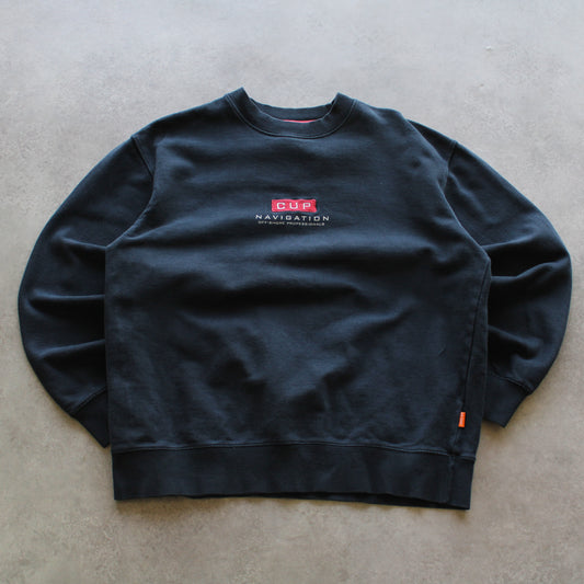 Sweatshirt mit Rundhalsausschnitt und Stickerei „Gin Tonic“ (Herren, L)