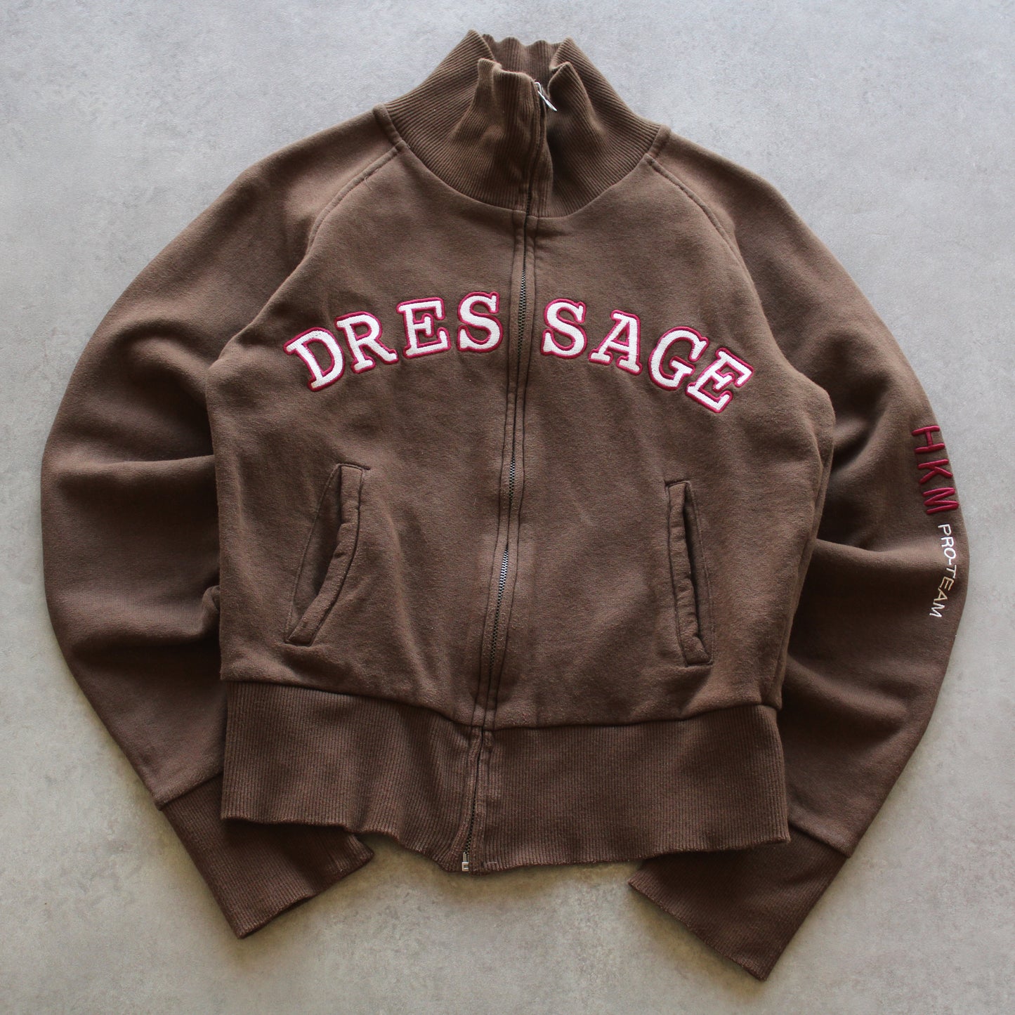 HKM Besticktes Sweatshirt mit Reißverschluss (Kid-M)