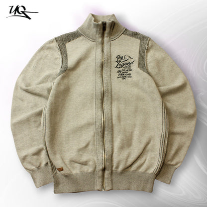 PME Legend Strickpullover mit durchgehendem Reißverschluss (Größe M) 
