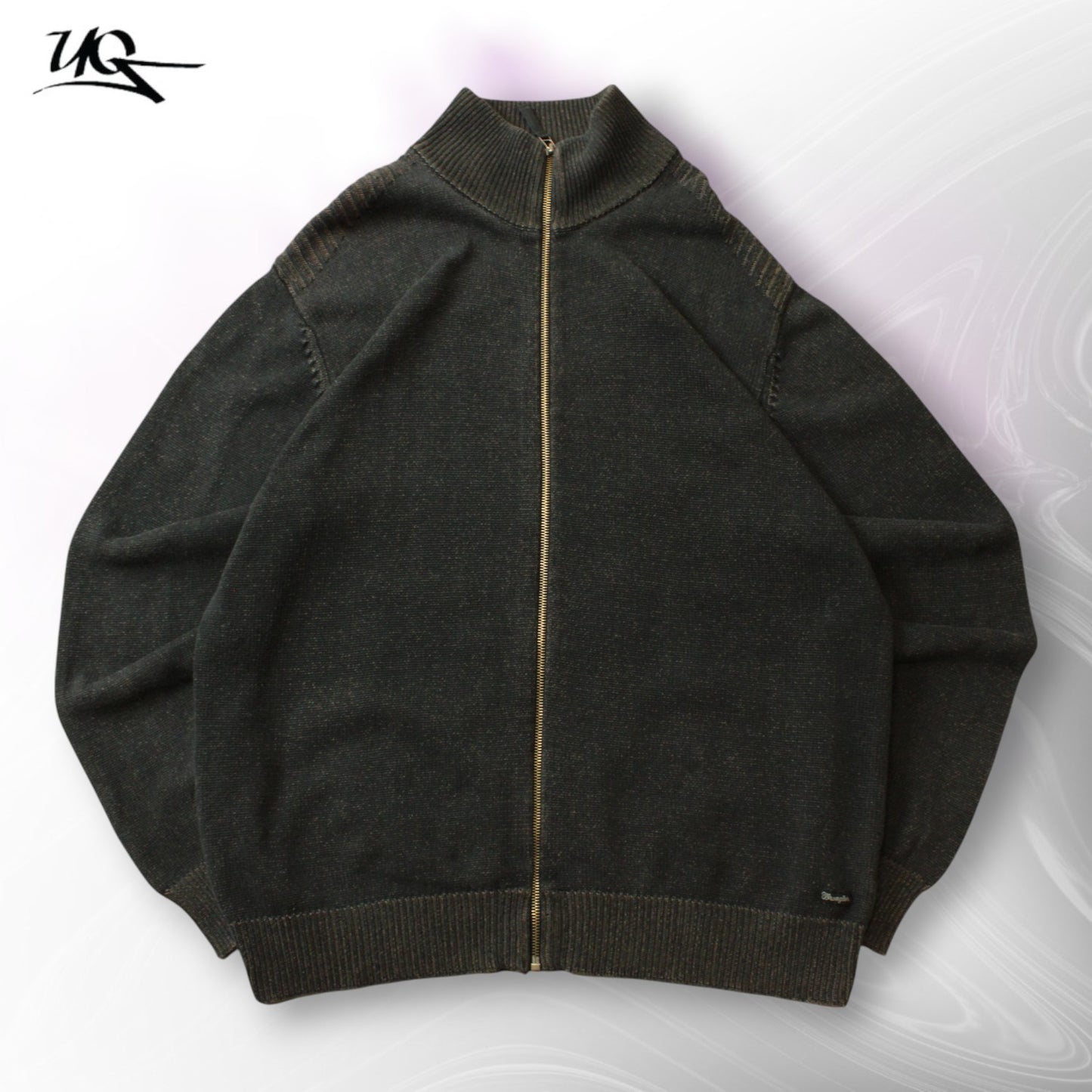 Wrangler Strickpullover mit durchgehendem Reißverschluss (Größe XXL) 