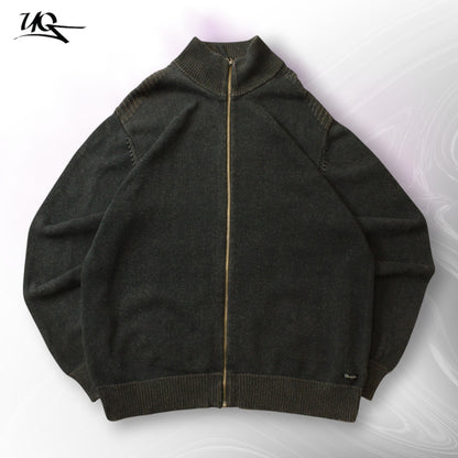 Wrangler Strickpullover mit durchgehendem Reißverschluss (Größe XXL) 