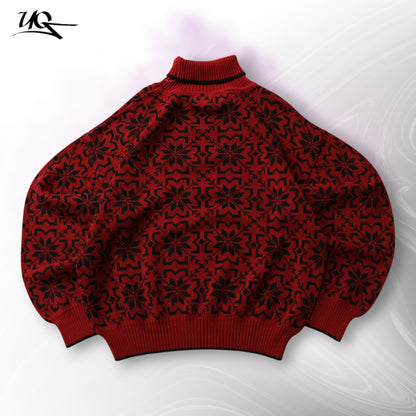 Vintage Knitted Sweater (Size-M)
