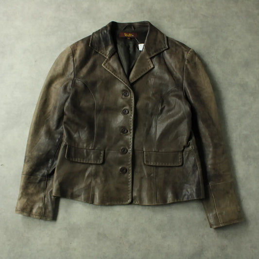 Van den Hoogen Leather Jacket – Brown (Woman-XL)