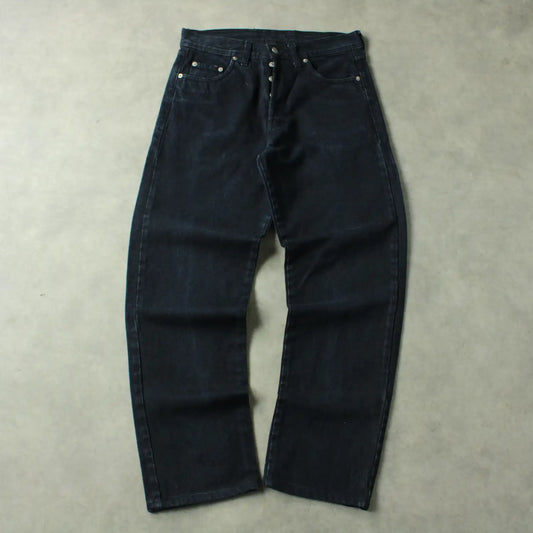 Thomas Tade Mark Regular Fit Jeans – Black Denim (Man-W32)