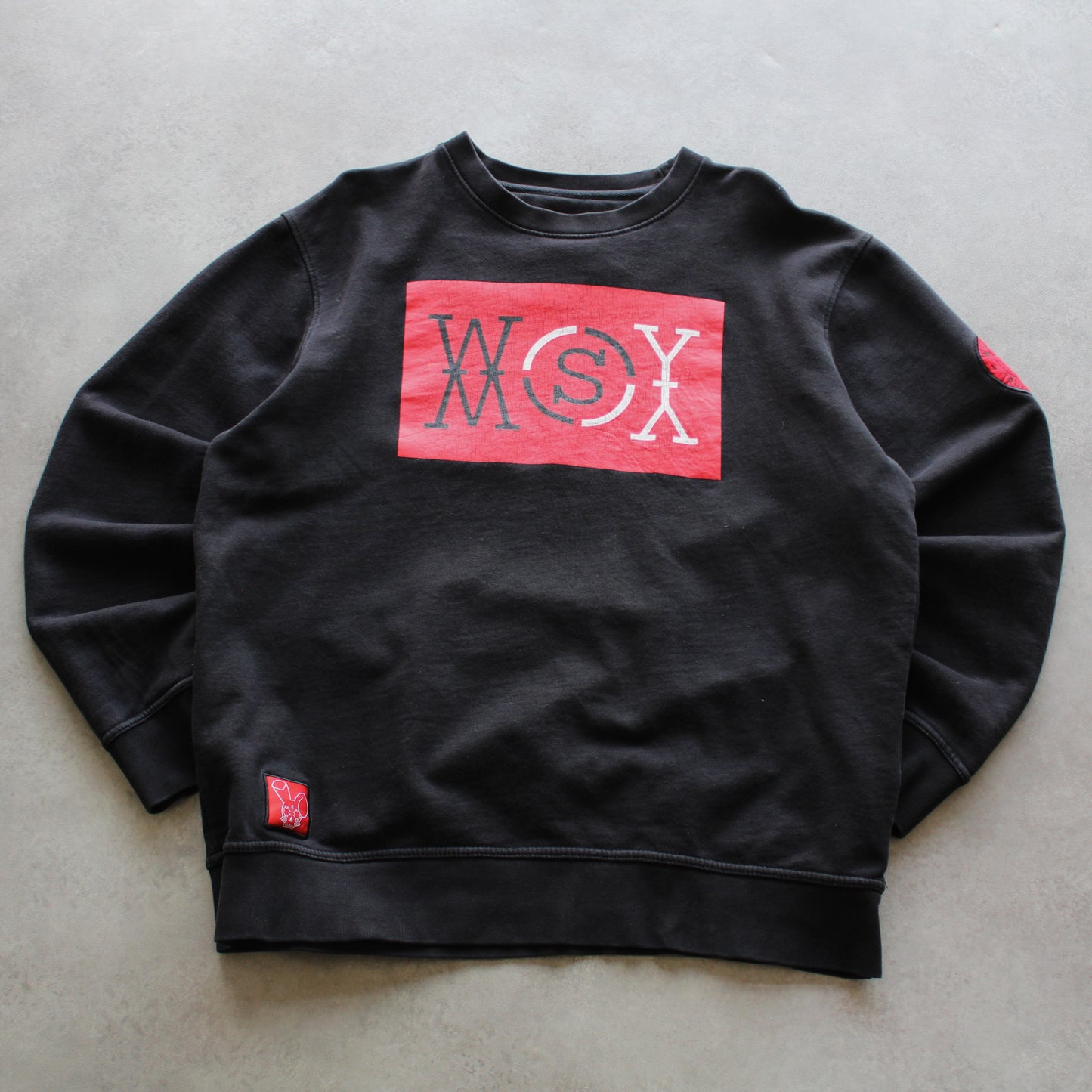 Who Shat Ya? Bedruckter Rundhalspullover (Herren-XL)