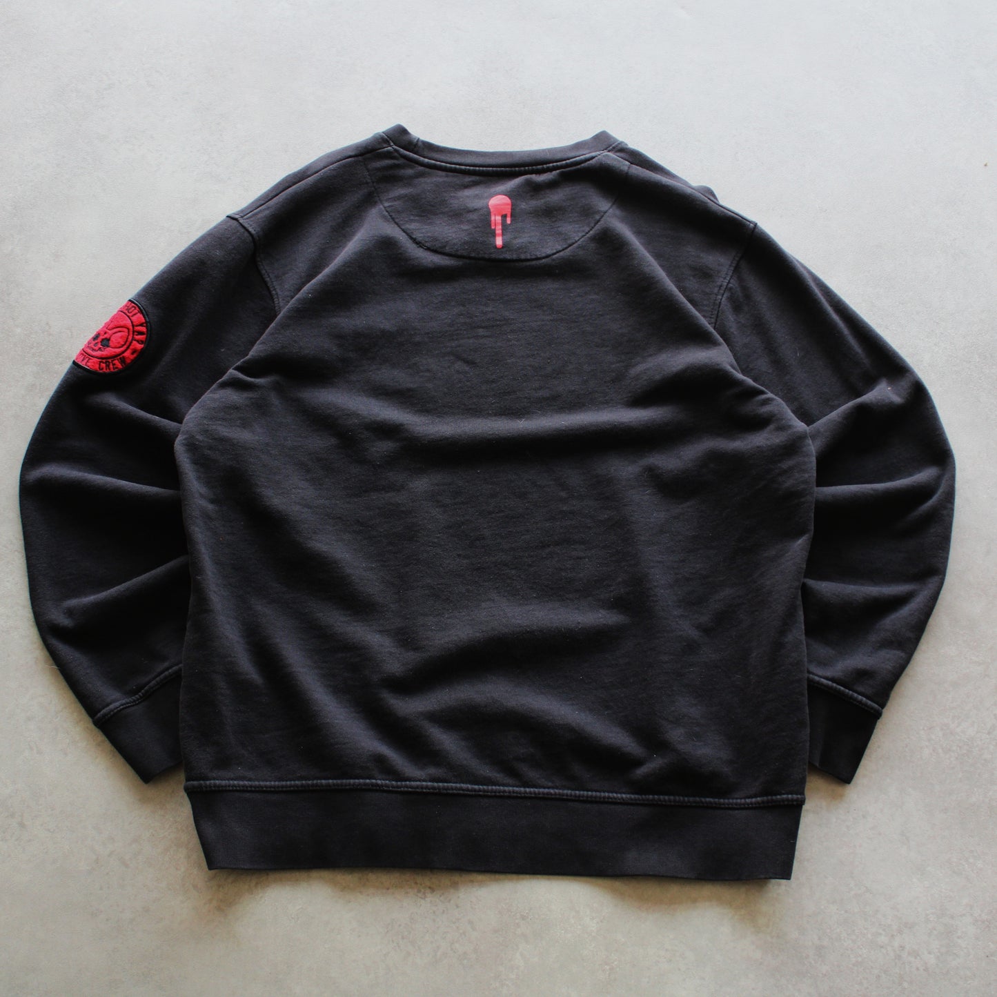 Who Shat Ya? Bedruckter Rundhalspullover (Herren-XL)