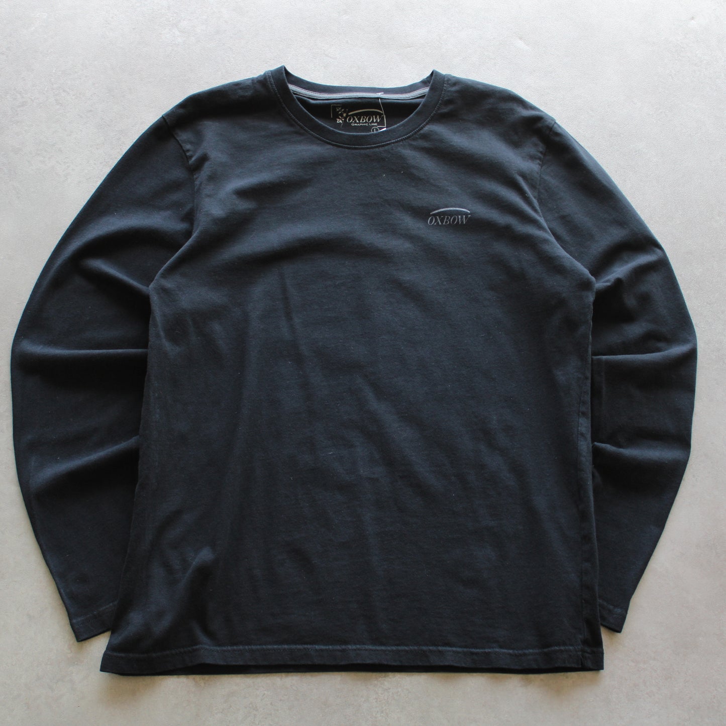 Oxbow Langarm-T-Shirt mit kleinem Logo-Aufdruck (Herren, L)