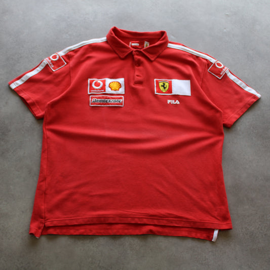 Fila Poloshirt mit kleinem bestickten Logo (Herren, XXL)