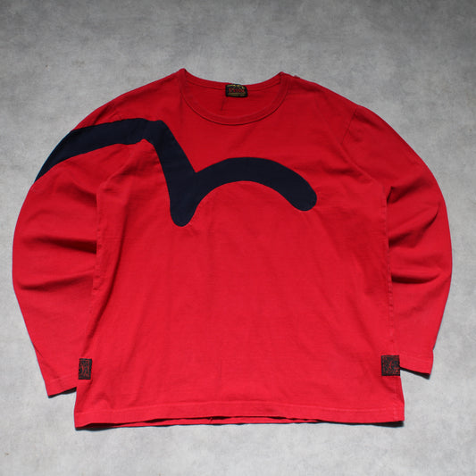 Evisu Embrioed Long Sleeve T-Shirt (Man-L) [SPOTTED]