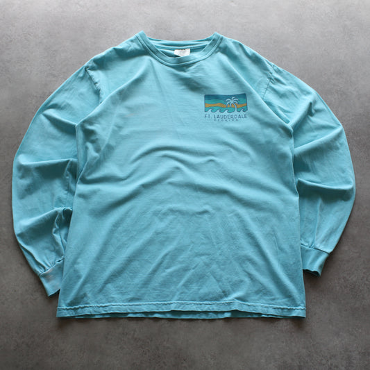 Comfort Colors Printed Long Sleeve T-Shirt (Man-M) [SPOTTED]