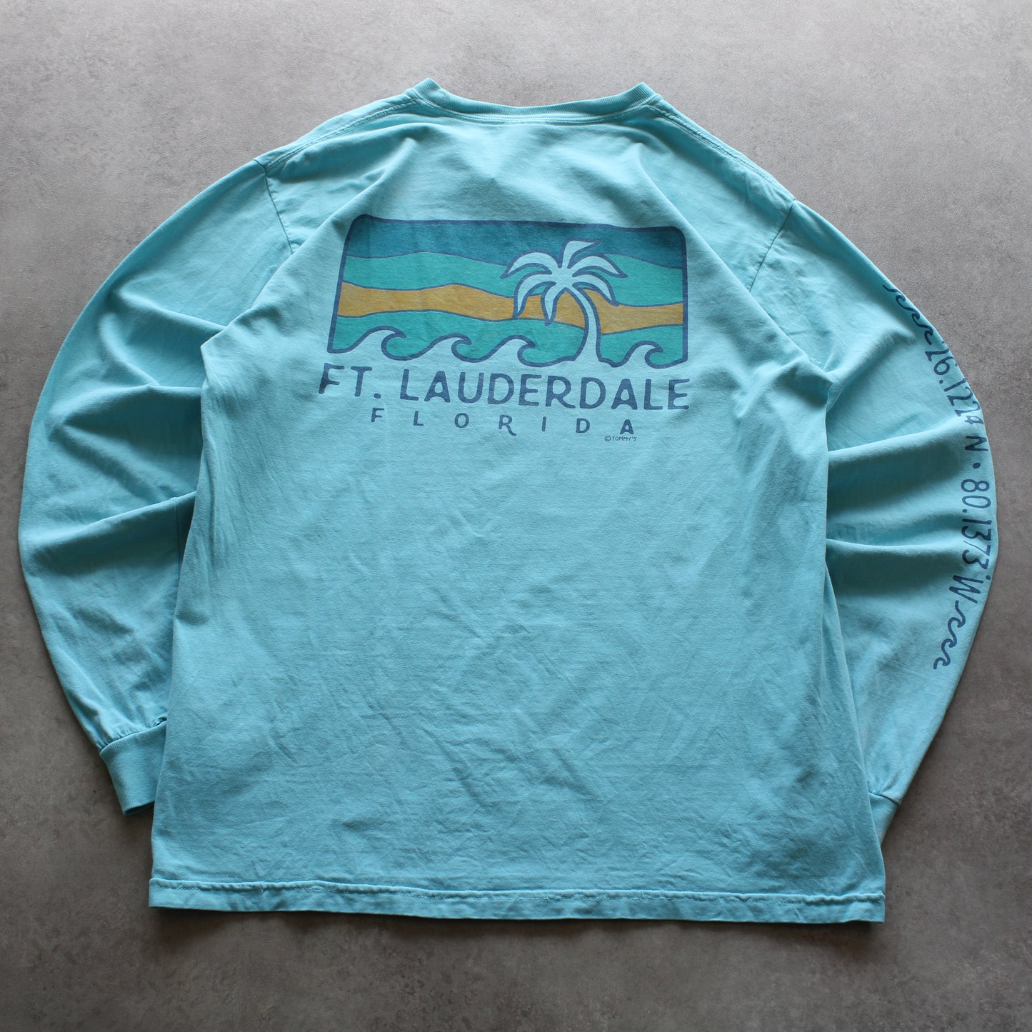 Comfort Colors Printed Long Sleeve T-Shirt (Man-M) [SPOTTED]