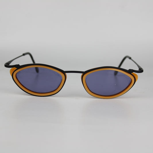 Mondi by Metzler Sunglasses – Black & Orange Futuristic Frame