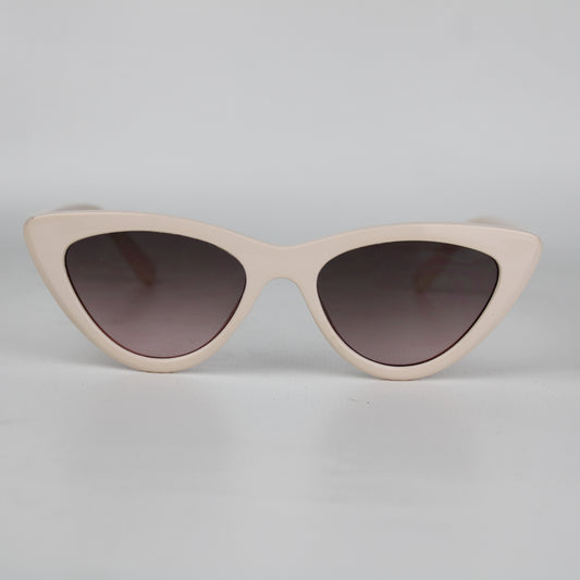 Beige Cat Eye Sunglasses – Retro Chic