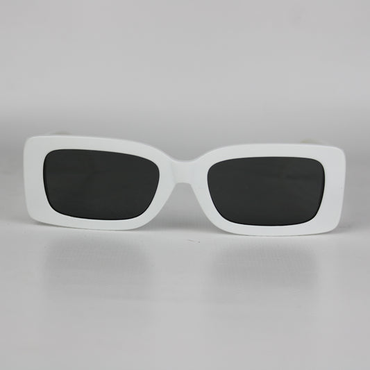 Cardio Bunny White Rectangle Sunglasses