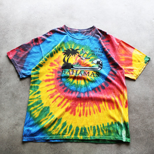 Bahamas Printed Tie Dye T-Shirt (Man-XXL)