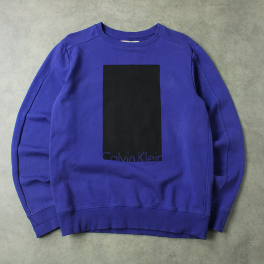 Calvin Klein Graphic Crewneck Sweatshirt – Blue (Man-L)