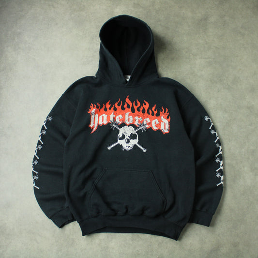 Hatebreed Graphic Print Hoodie – Black (Man-M)