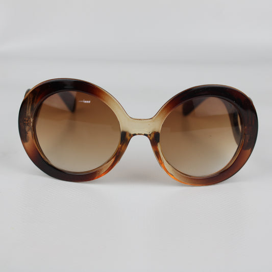 Round Baroque Sunglasses – Gradient Brown