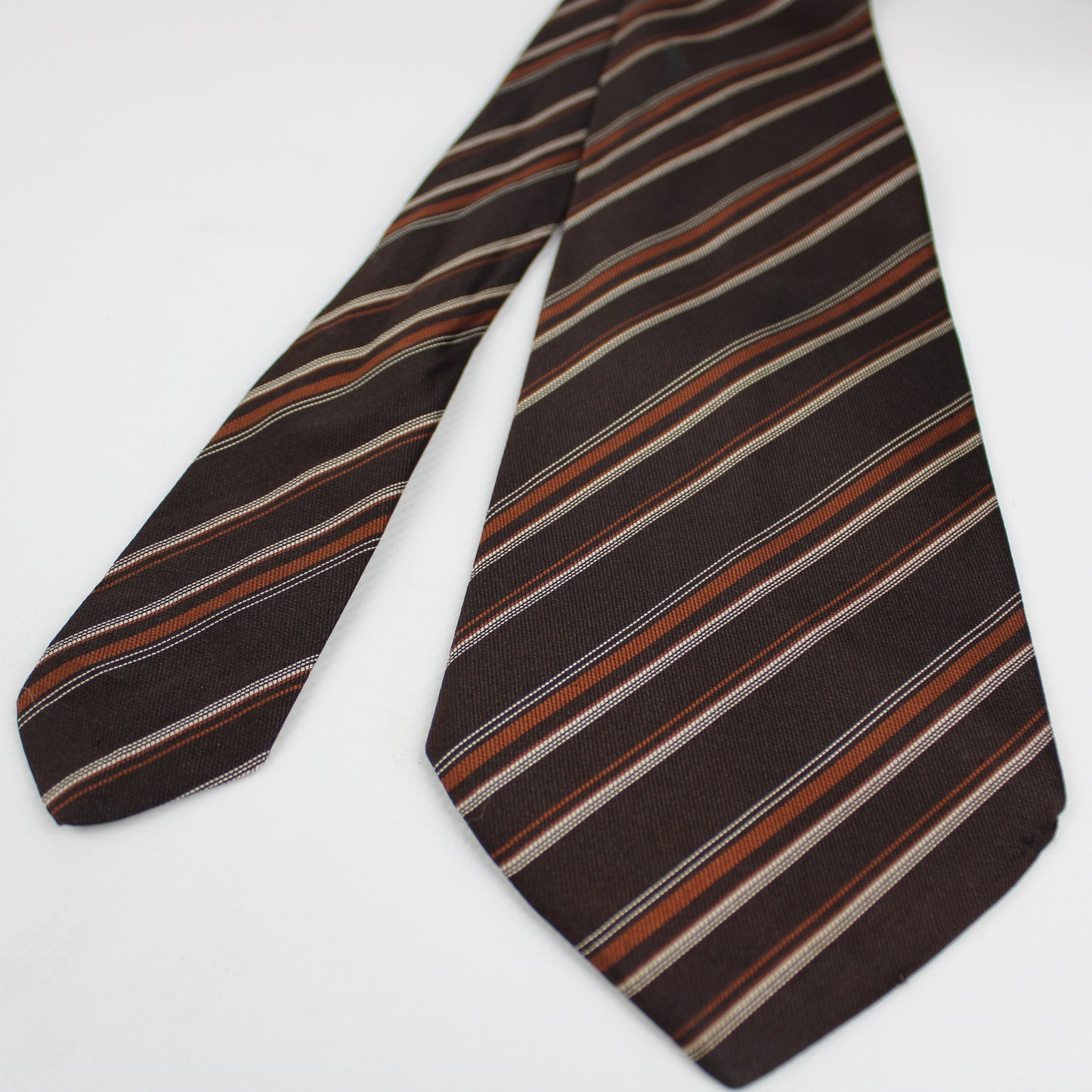 Guard Piter Brown Striped Tie – Made in Italy