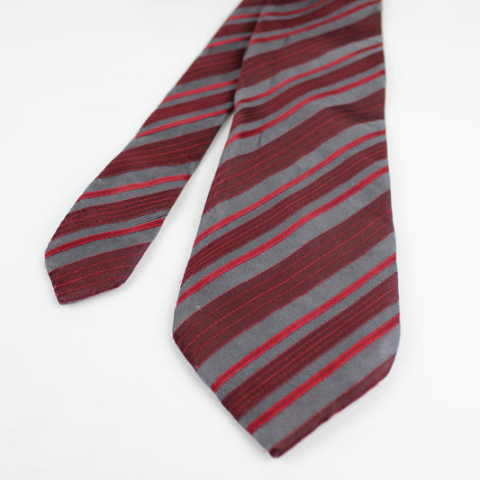 Burton & Grant Striped Grey Tie – Modern Vintage