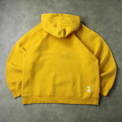 Stüssy Paint Splash Logo Hoodie – Yellow (Man–L)