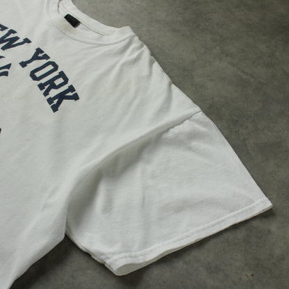 Majestic New York Yankees Printed T-Shirt – White (Man-XL)