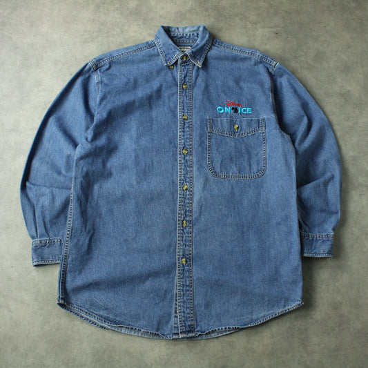 Lee x Disney “On Ice” Denim Shirt – Blue (Man-M)