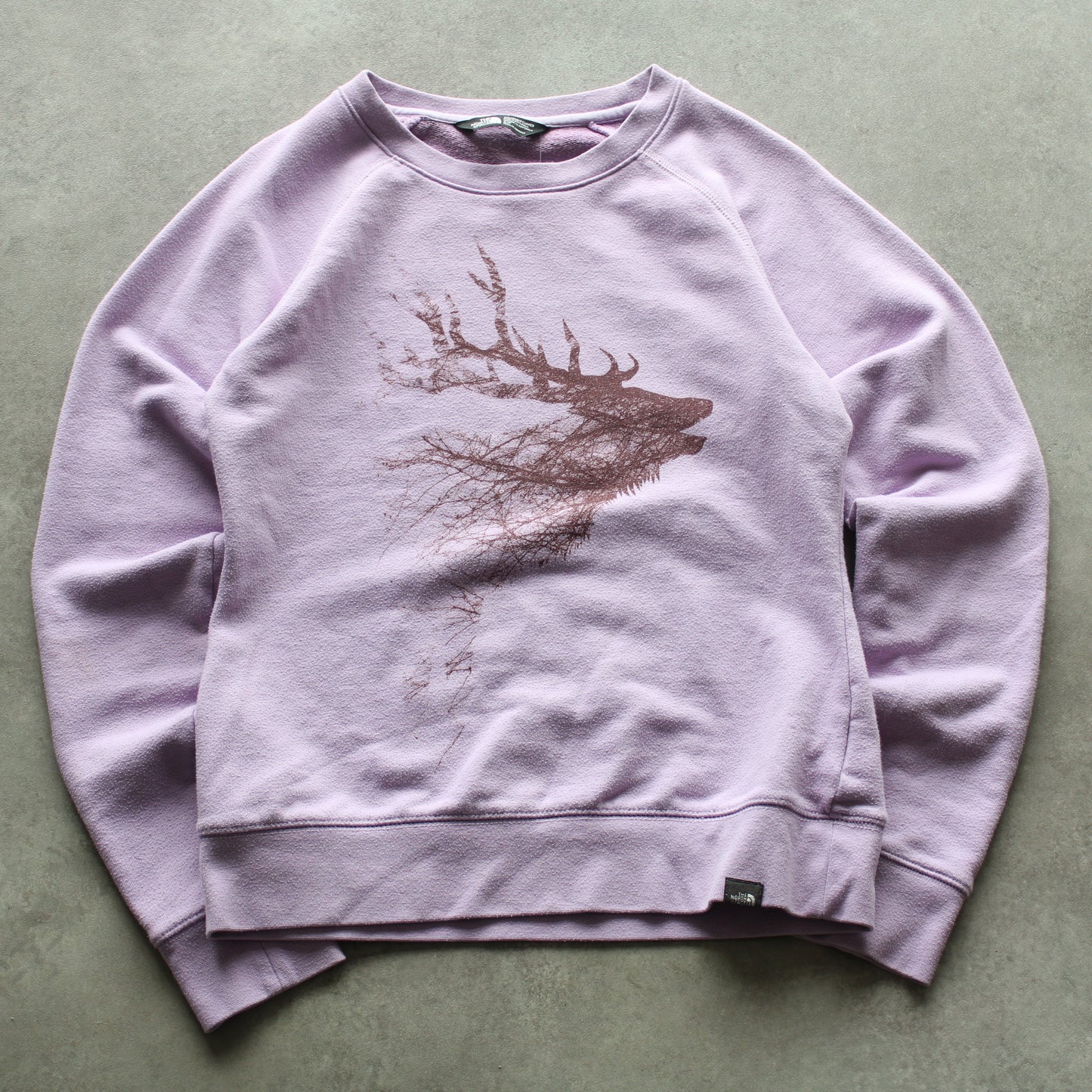 The North Face Lavender Graphic Crewneck Sweater (Woman-S)