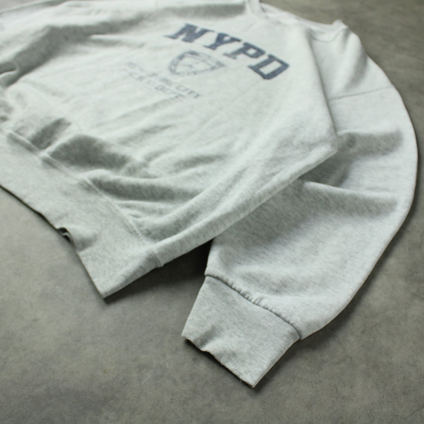 NYPD New York City Printed Crewneck – Grey (Man-XL)