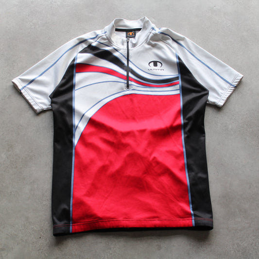 Ultima Printed 1/4 Zip Cycling Jersey (Man-L)