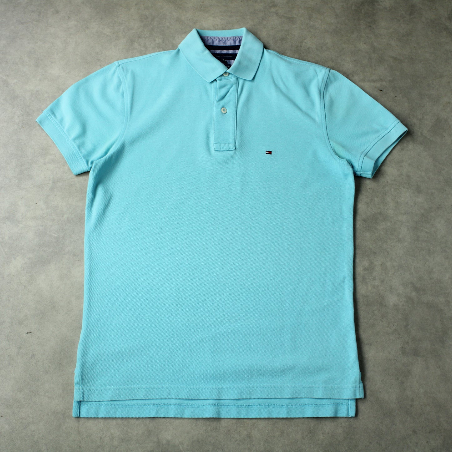 Tommy Hilfiger Classic Piqué T-Shirt – Light Blue (Man-S)