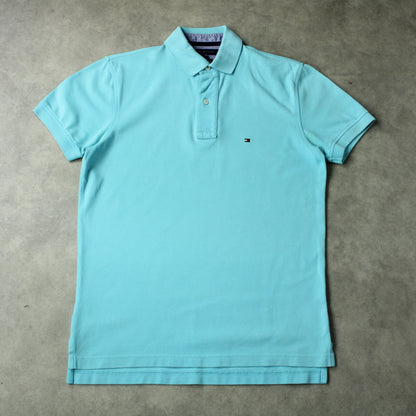 Tommy Hilfiger Classic Piqué T-Shirt – Light Blue (Man-S)