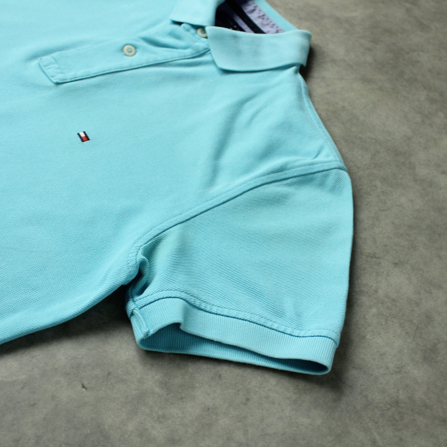 Tommy Hilfiger Classic Piqué T-Shirt – Light Blue (Man-S)