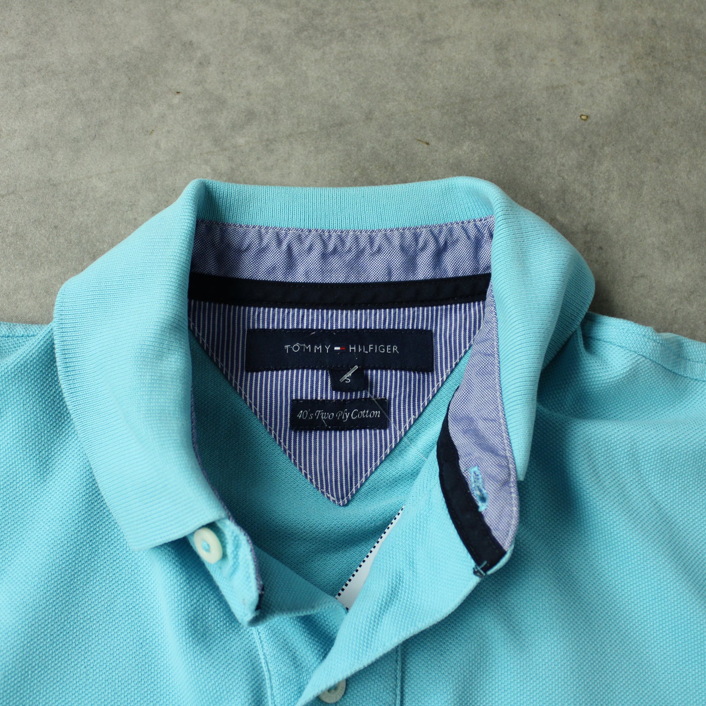 Tommy Hilfiger Classic Piqué T-Shirt – Light Blue (Man-S)