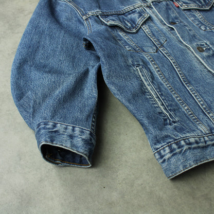 Levi’s 705 Denim Trucker Jacket – Mid Blue (Man-M)