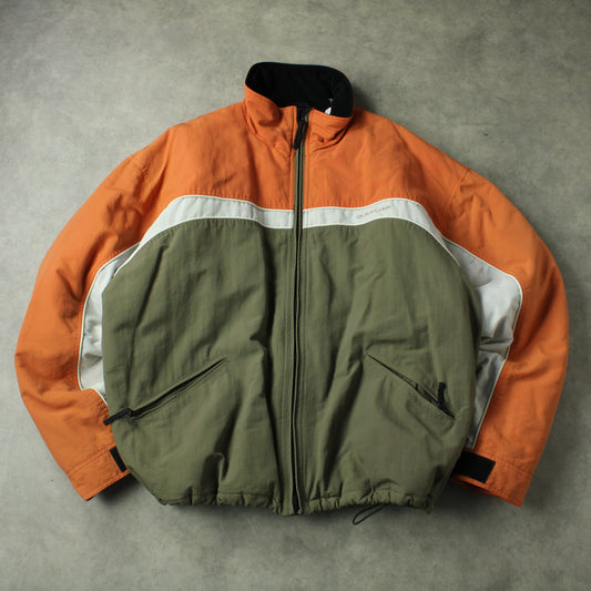 Quiksilver Colorblock Jacket - Orange/Olive (Man-XL)