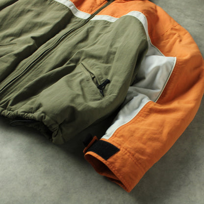 Quiksilver Colorblock Jacket - Orange/Olive (Man-XL)