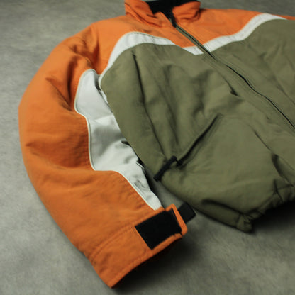 Quiksilver Colorblock Jacket - Orange/Olive (Man-XL)