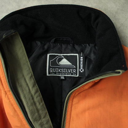 Quiksilver Colorblock Jacket - Orange/Olive (Man-XL)
