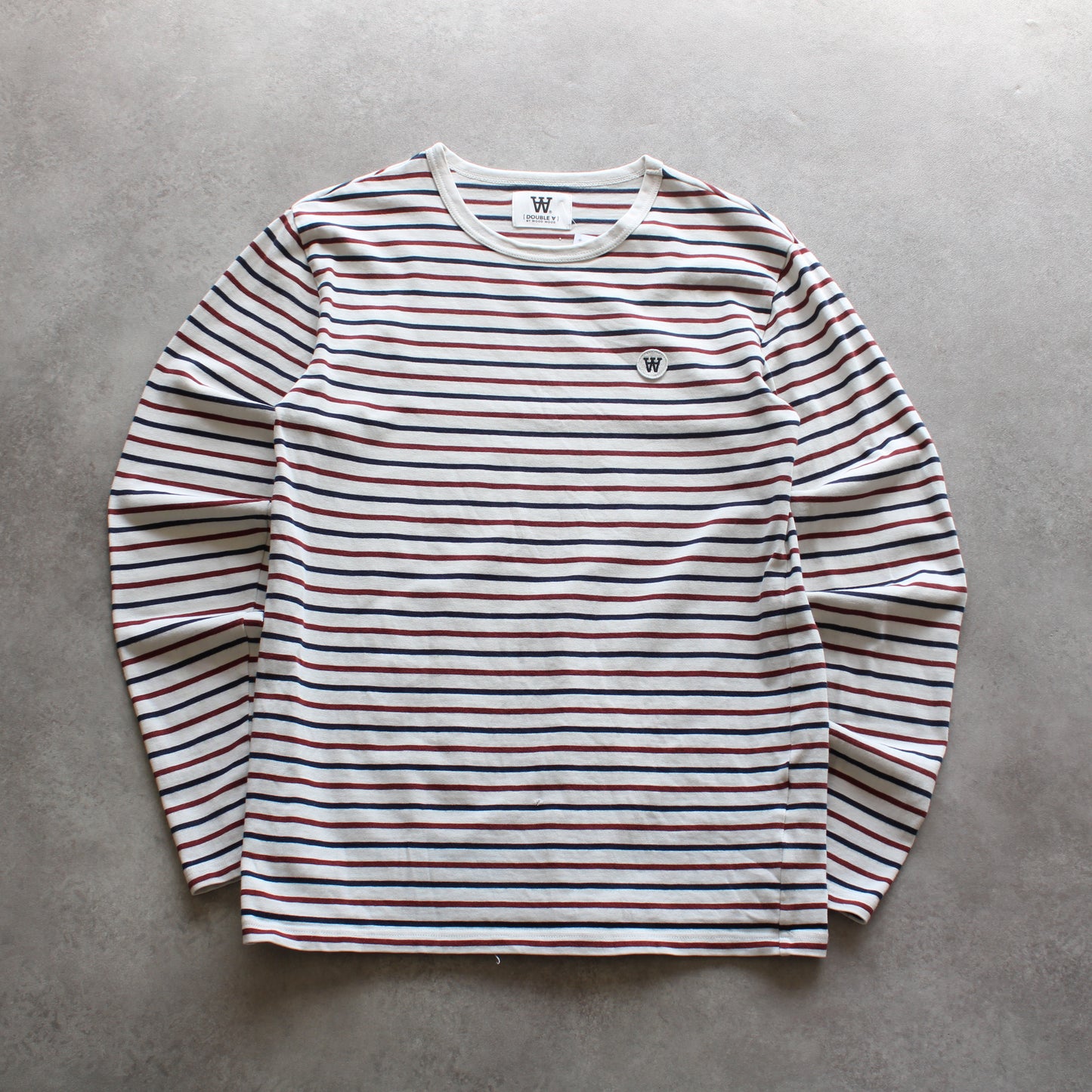 Double A by Wood Wood Embrioed Long Sleeve T-Shirt (Man-S)