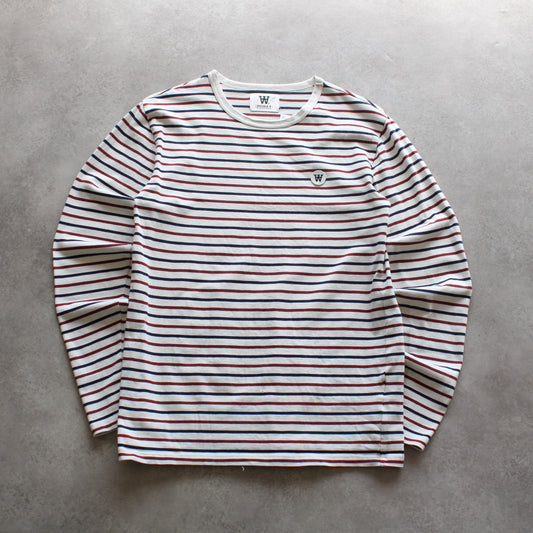 Double A by Wood Wood Embrioed Long Sleeve T-Shirt (Man-S)
