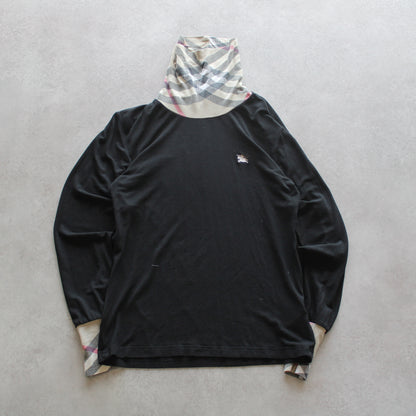 Burberry Embrioed Long Sleeve Turtle Neck Top (Woman-M)