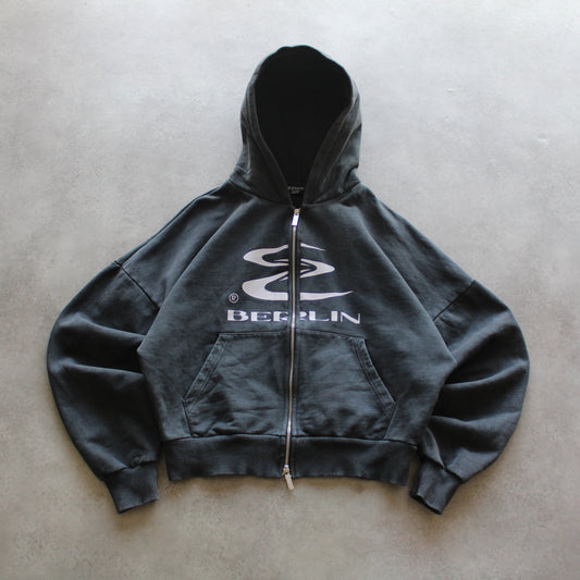 Elevate Printed Zip Up Hoodie (Man-M)