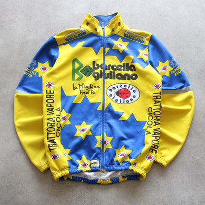 Barcella Giuliano Yellow-Blue Cycling Jacket (Man-S)